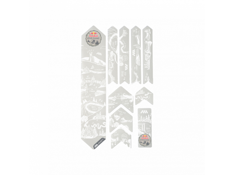 ALL MOUNTAIN STYLE AMS Frame Guard Extra Red Bull Hardline click to zoom image