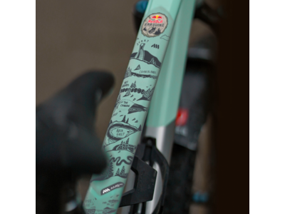 ALL MOUNTAIN STYLE AMS Frame Guard Extra Red Bull Hardline click to zoom image