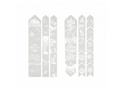 ALL MOUNTAIN STYLE Frame Guard Gravel & Road Bikepacking White