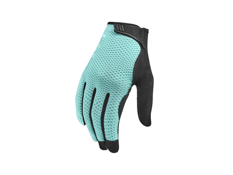 LIV Aura Gel Long Finger Gloves Aruba Blue click to zoom image
