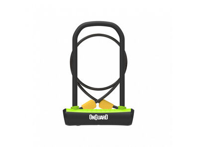 OnGuard Neon U-Lock + Cable 11mm 230mm 11mm 230mm Green  click to zoom image