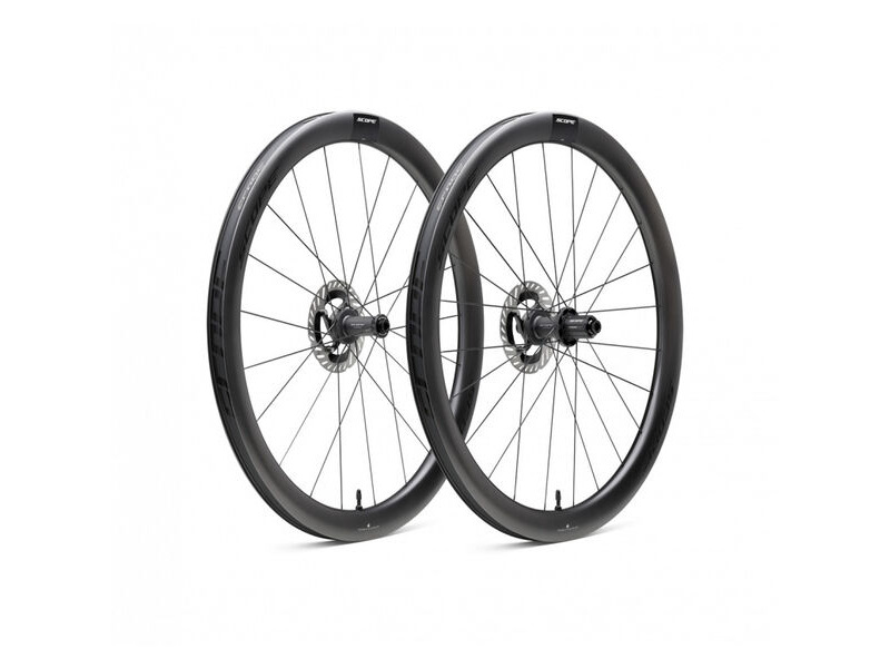 Scope Cycling R4.A V2 45mm Allroad Wheelset Disc Brake Black Shimano Carbon click to zoom image