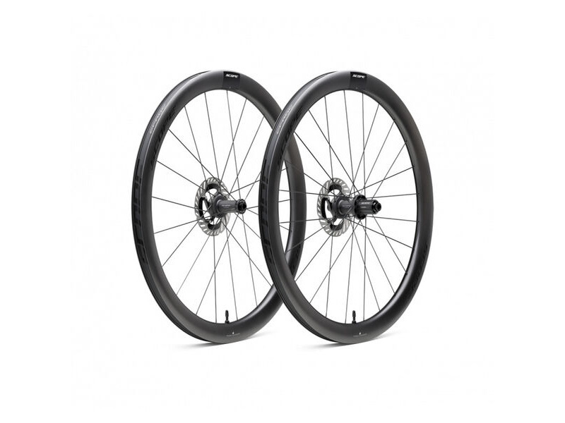 Scope Cycling R4 V2 45mm Road Wheelset Disc Brake Black SRAM Carbon click to zoom image