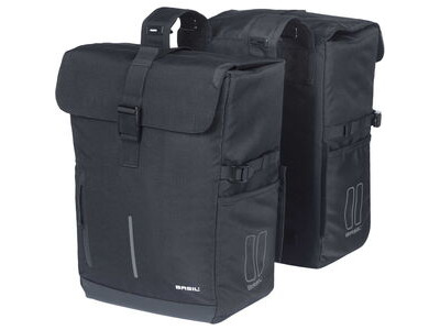 Basil Move double bicycle bag, 30L, blac