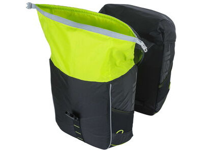 Basil Miles double bag, 34L, black lime click to zoom image