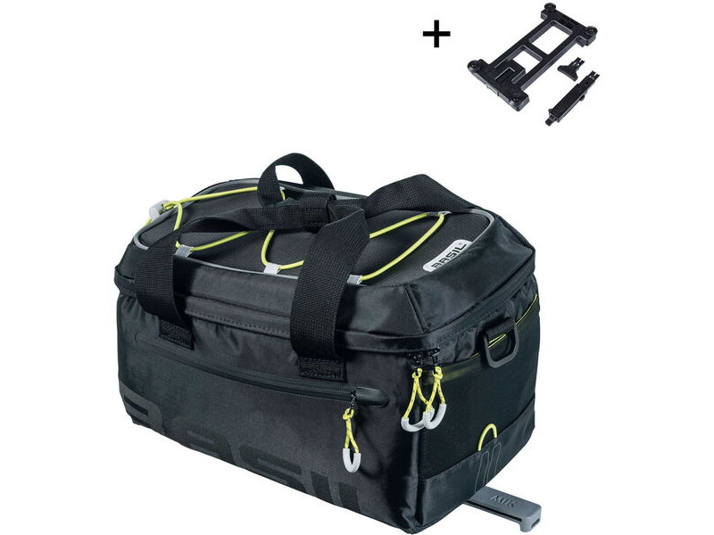 Basil Miles trunk bag, 7L, black lime MI click to zoom image