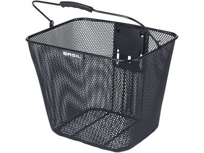 Basil Bilbao front basket, KF, black