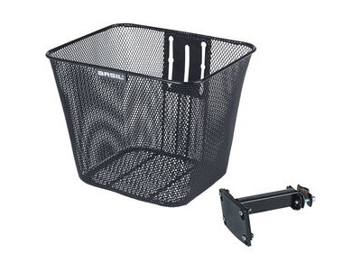Basil Bilbao FM front basket, fixed, blk