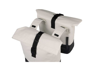 Basil Cove double pannier bag, white click to zoom image