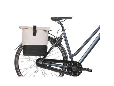 Basil Cove double pannier bag, white click to zoom image