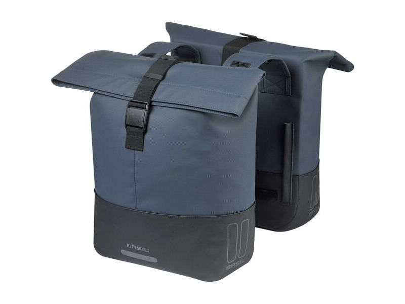 Basil Cove double pannier bag, blue click to zoom image