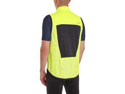 MADISON Stellar Reflective windproof men's gilet, hi-viz yellow click to zoom image