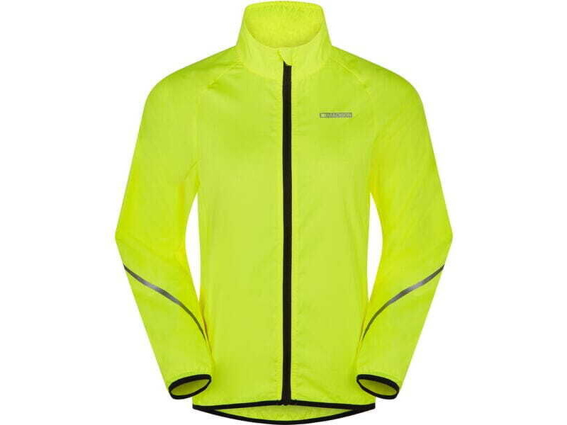 MADISON Freewheel youth packable jacket, hi-viz yellow click to zoom image