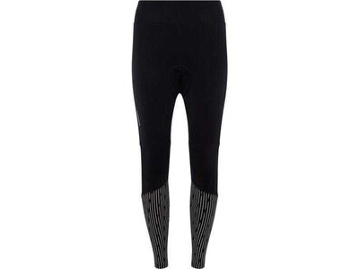 MADISON Stellar padded women's reflective thermal tights with DWR, black