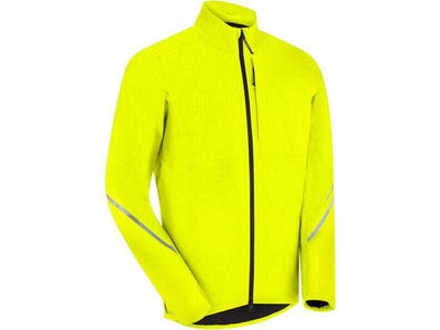 MADISON Freewheel Men's Waterproof Jacket, hi-viz yellow click to zoom image