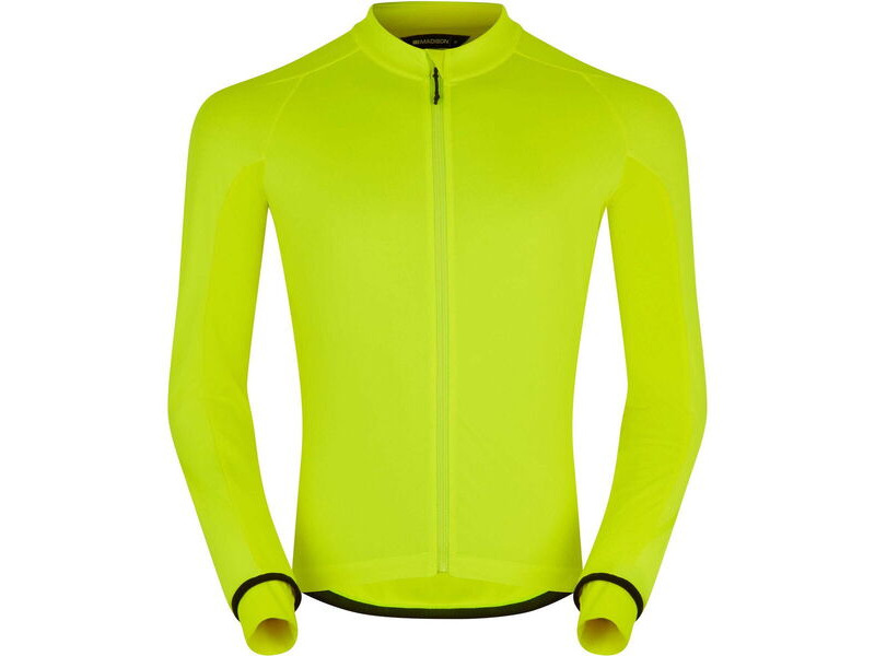 MADISON DTE Men's Isoler Thermal Long Sleeve Jacket, hi viz yellow click to zoom image