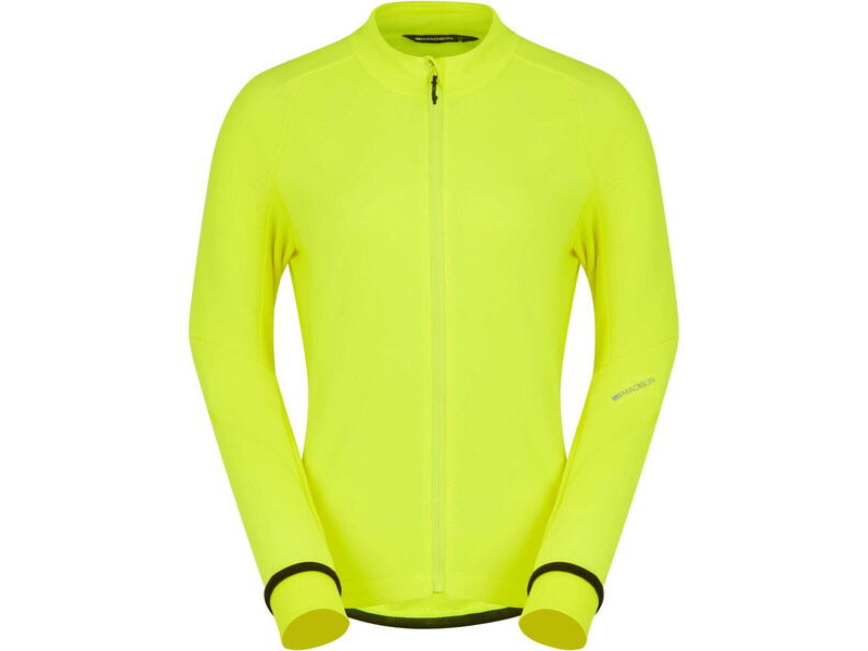 MADISON DTE Women's Isoler Thermal long Sleeve Jacket, hi viz yellow click to zoom image