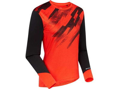 MADISON Flux Women's Long Sleeve Trail Jersey, magma red / black click to zoom image