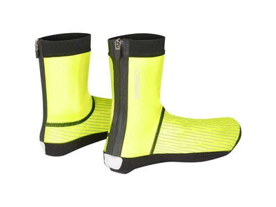 MADISON Stellar Reflective Open Sole overshoes, black / hi-viz yellow click to zoom image