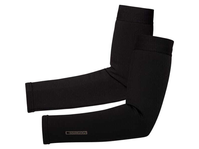 MADISON DTE Isoler Thermal arm warmers with DWR, black click to zoom image