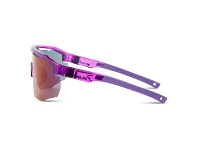 MADISON Cipher Crystal Gloss Purple Sunglasses - Purple Mirror Lens click to zoom image