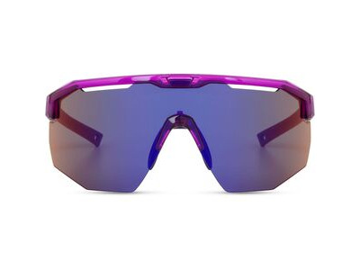 MADISON Cipher Crystal Gloss Purple Sunglasses - Purple Mirror Lens click to zoom image