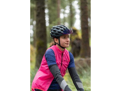 MADISON Flux 2L Ultra Packable Waterproof Gilet - women's - hi-viz pink click to zoom image