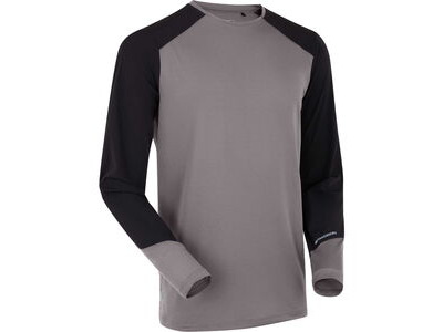 MADISON Flux Men's Long Sleeve Trail Jersey, ash grey / black click to zoom image