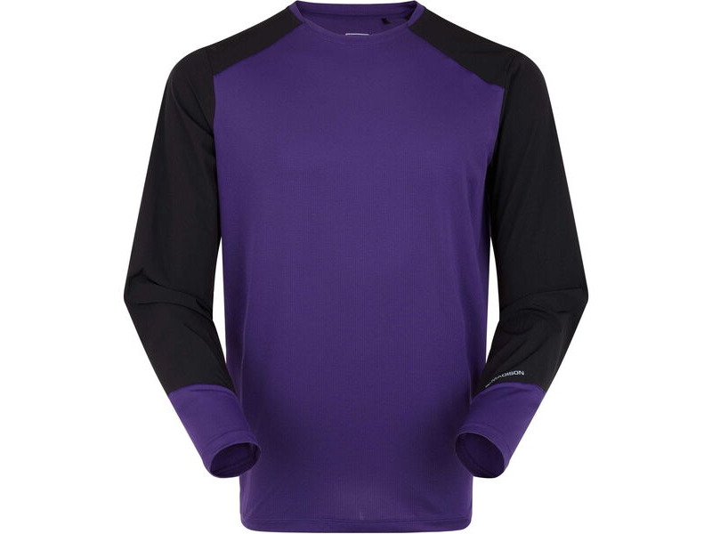 MADISON Flux Men's Long Sleeve Trail Jersey, plasma purple / black click to zoom image